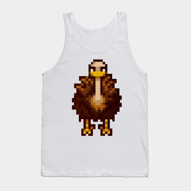 Stardew Valley Ostrich (Front) Tank Top by r9440